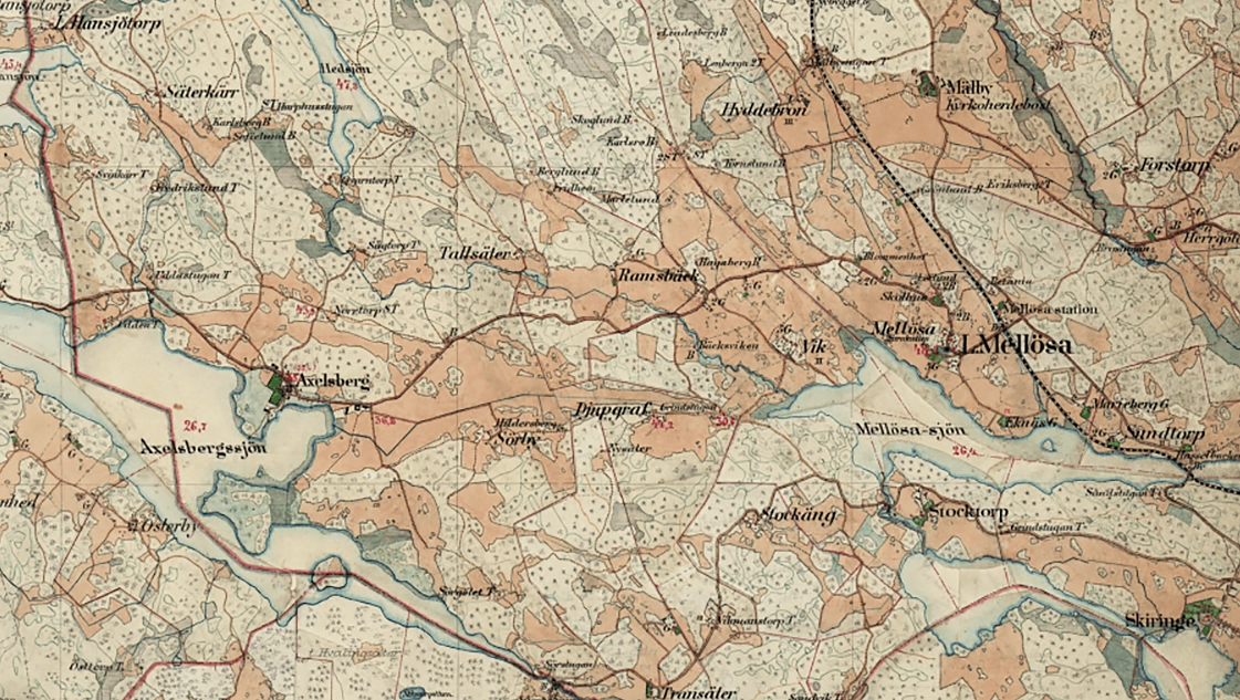 karta över mellösa 1897