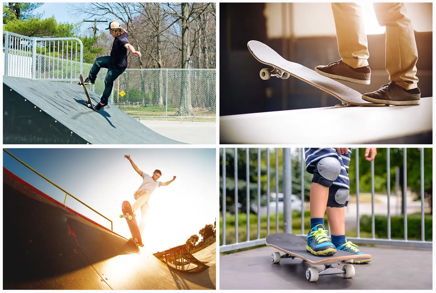 ungdomar som åker skateboard